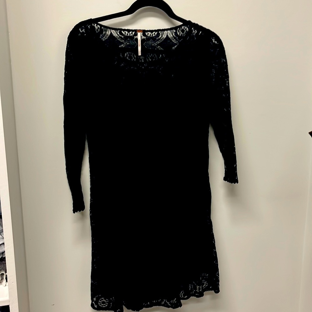 Black free people lace dress.